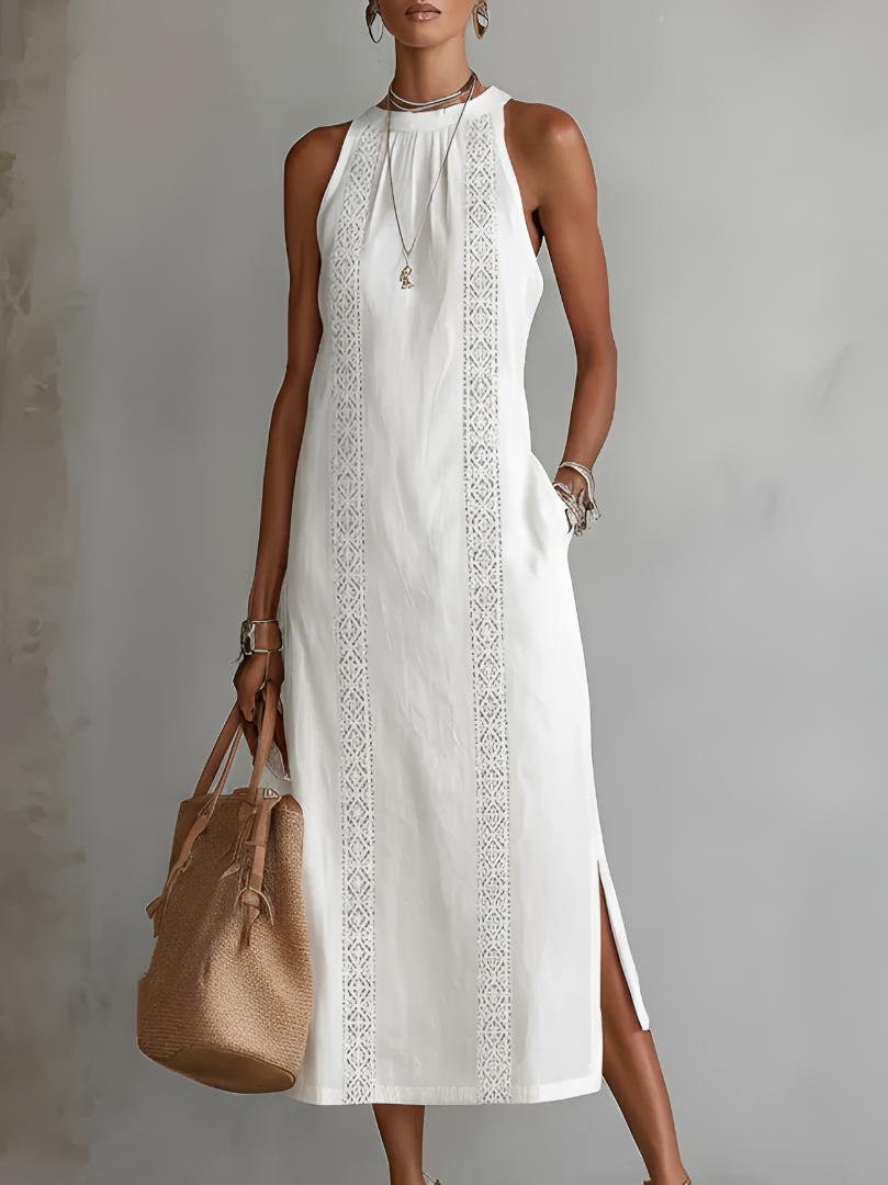 Seraphina Linen Midi Dress
