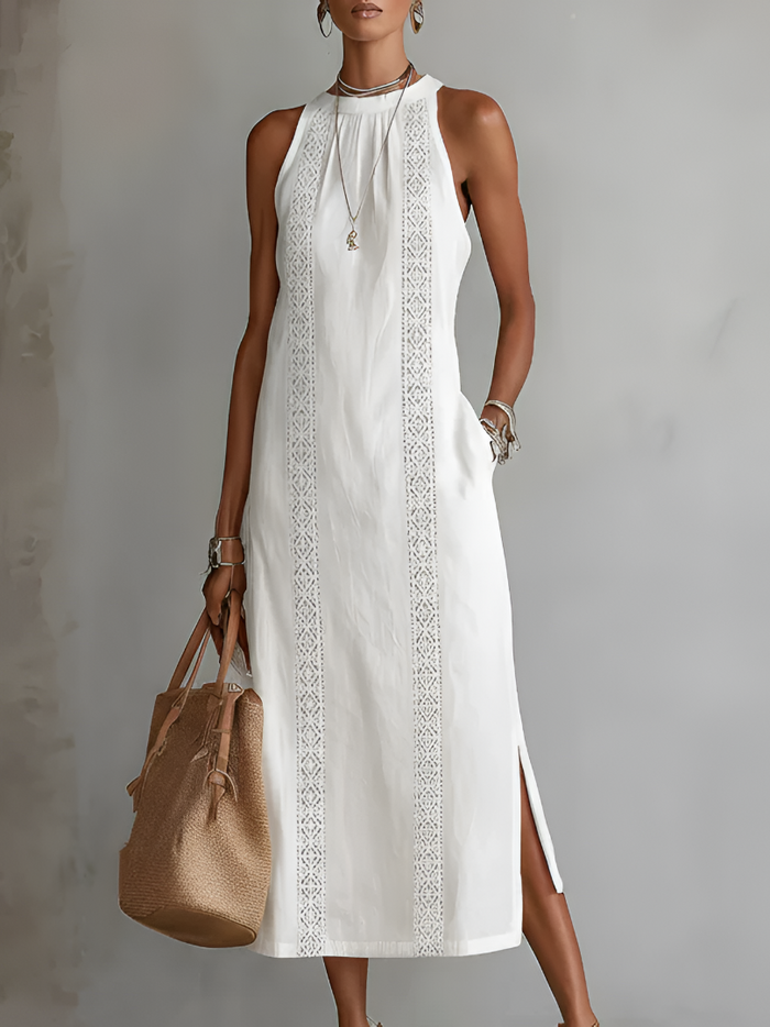 Seraphina Linen Midi Dress