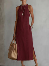 Seraphina Linen Midi Dress
