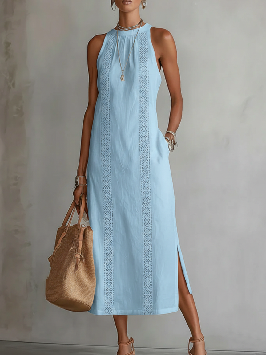 Seraphina Linen Midi Dress