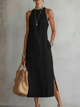 Seraphina Linen Midi Dress