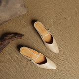 Evora Leather Mules