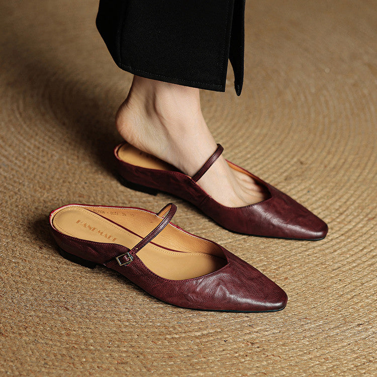 Evora Leather Mules