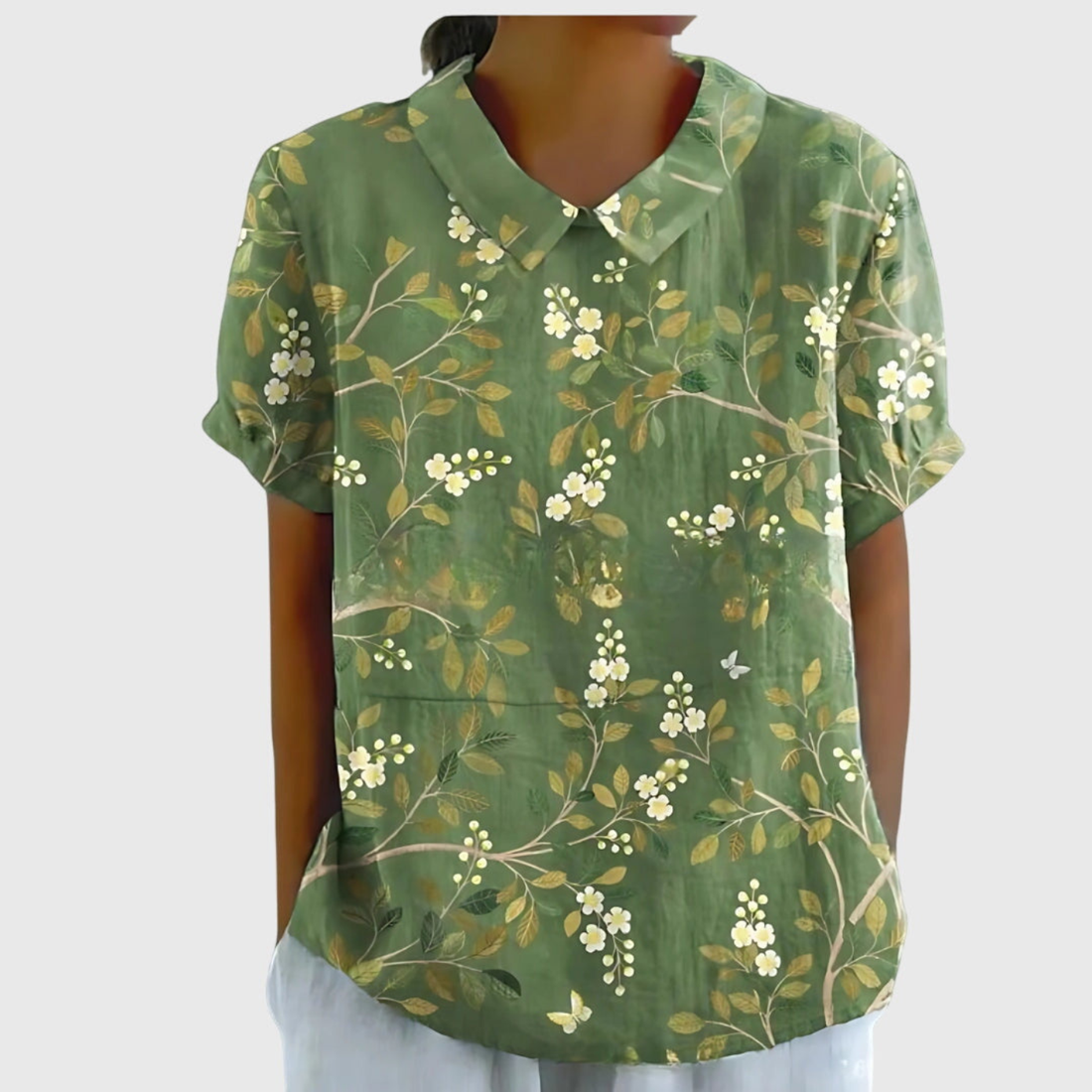 Marielle Floral Linen Blouse