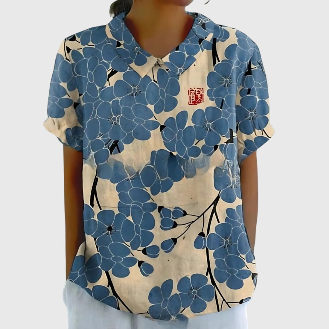 Marielle Floral Linen Blouse