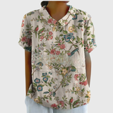 Marielle Floral Linen Blouse