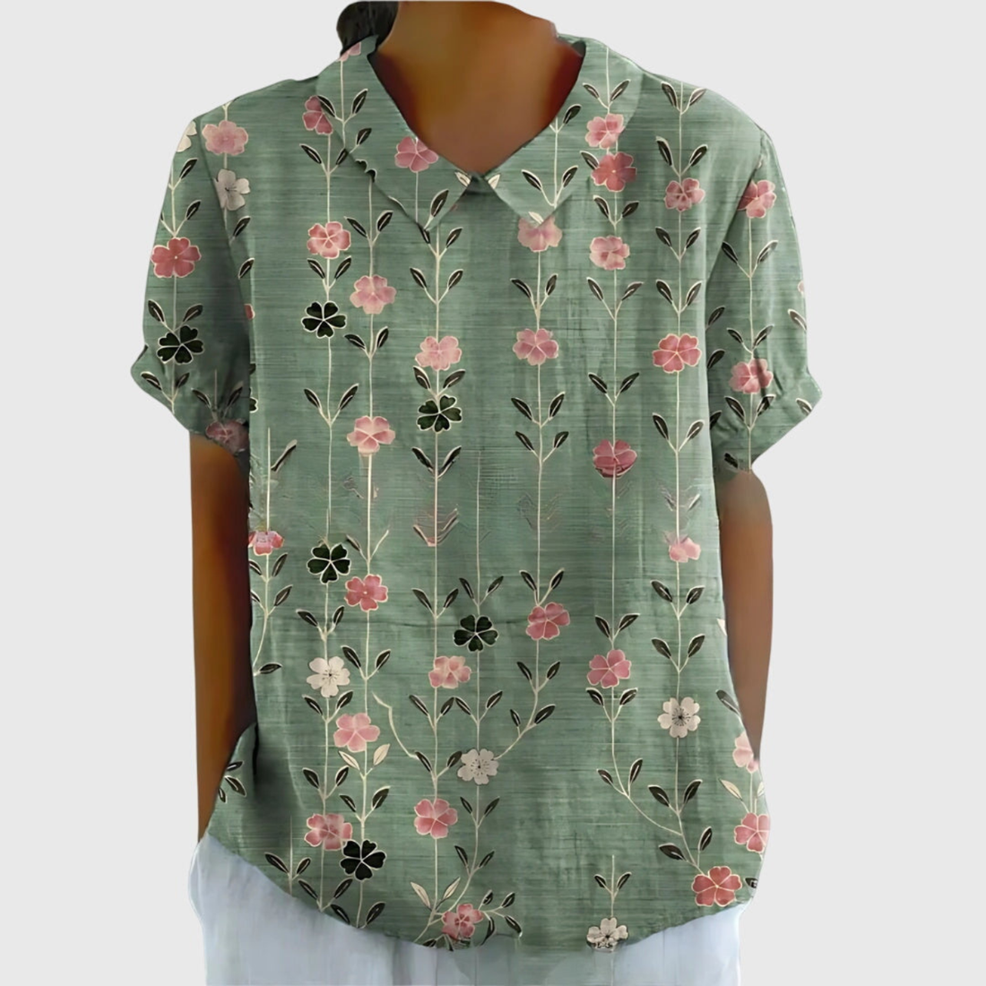 Marielle Floral Linen Blouse