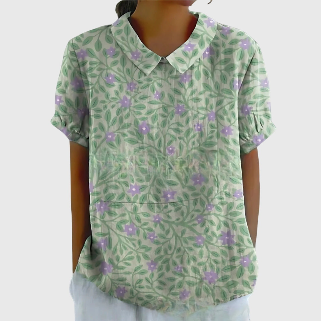 Marielle Floral Linen Blouse