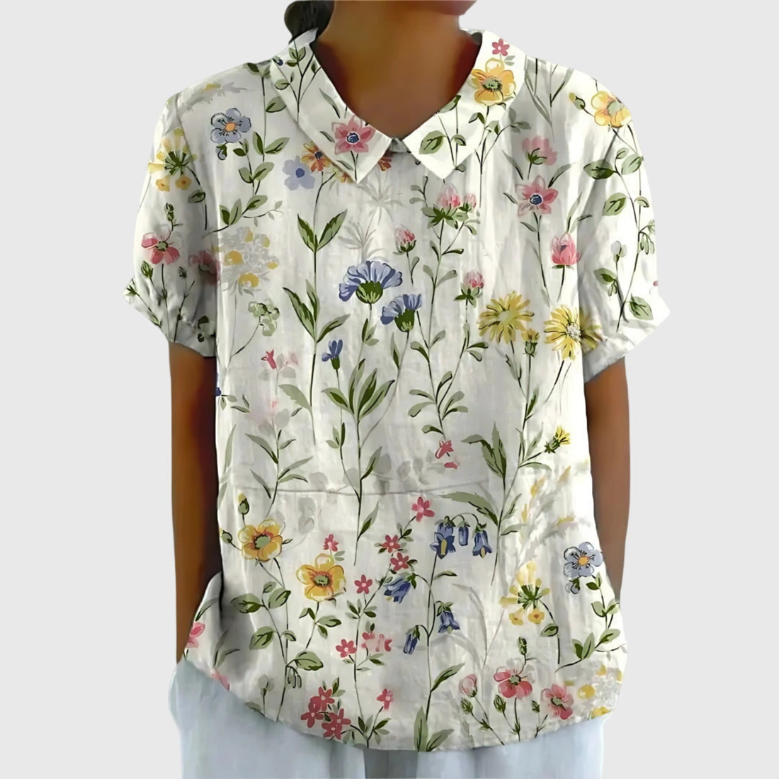 Marielle Floral Linen Blouse