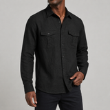 Harlow Cotton-Linen Utility Shirt