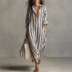 Arabella Striped Maxi Dress