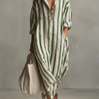 Arabella Striped Maxi Dress