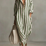 Arabella Striped Maxi Dress