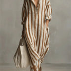 Arabella Striped Maxi Dress