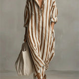 Arabella Striped Maxi Dress