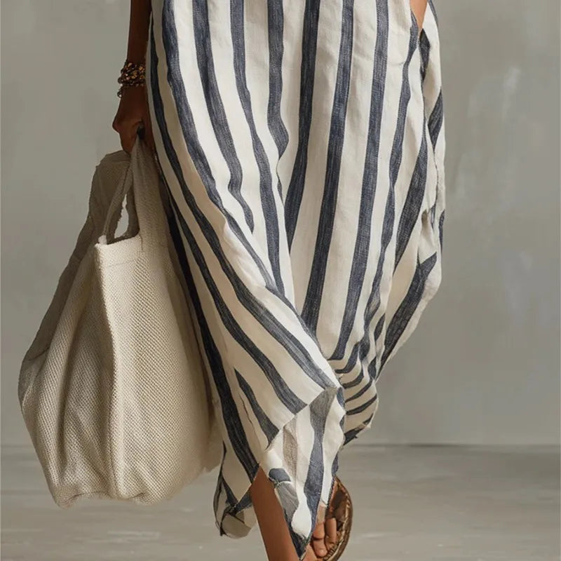 Arabella Striped Maxi Dress