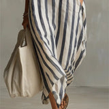 Arabella Striped Maxi Dress