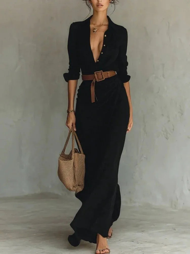 Juliette Maxi Shirt Dress