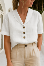 Stockholm Linen Blouse