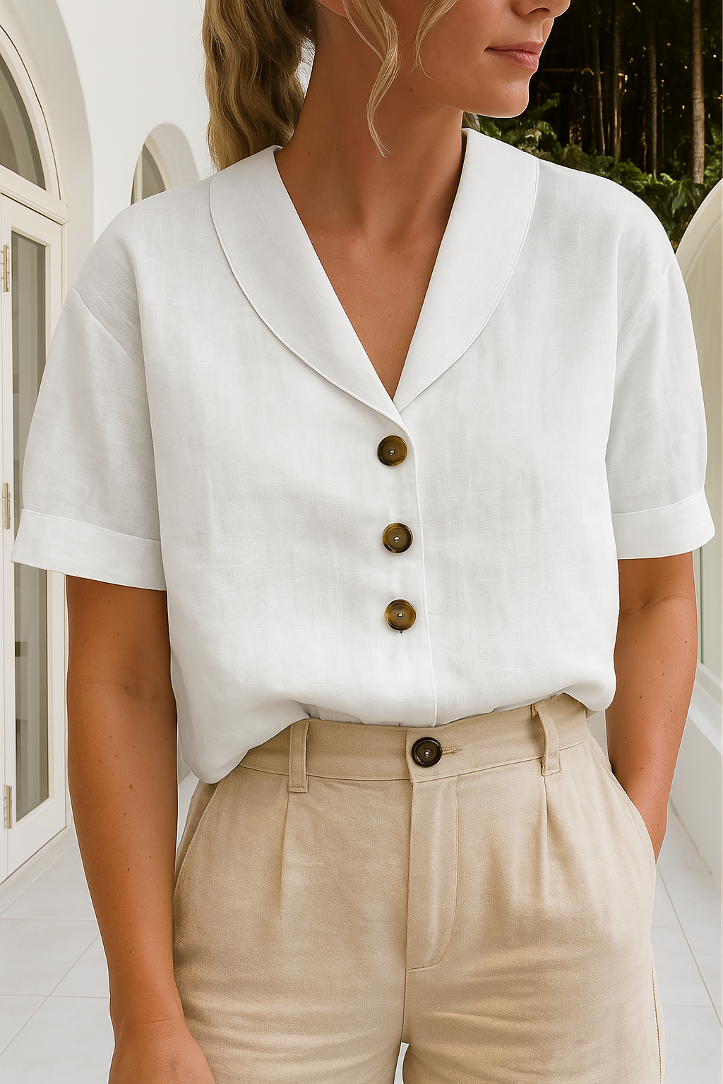 Stockholm Linen Blouse