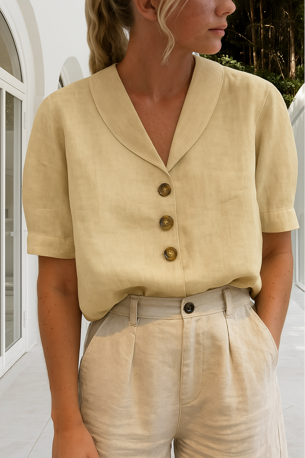Stockholm Linen Blouse