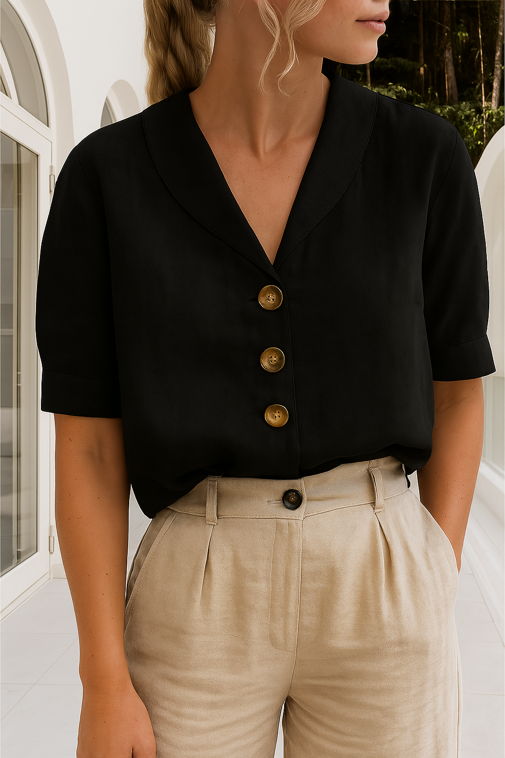 Stockholm Linen Blouse