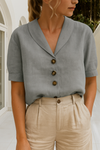 Stockholm Linen Blouse