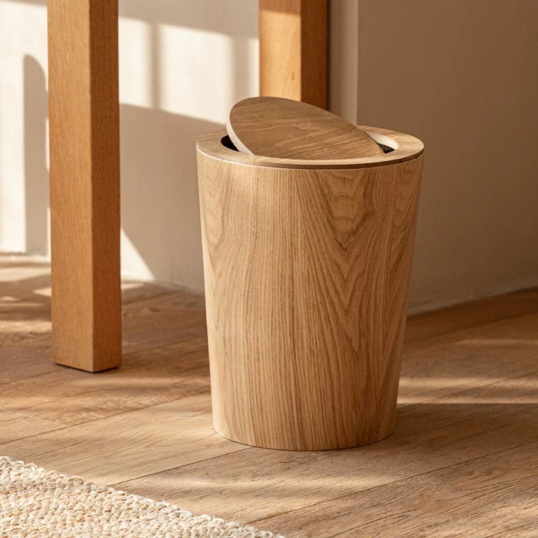 Oakhaven Rotating Lid Trash Can