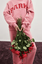 Pink with Red Letters