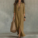 Calabria Linen Shirt Dress