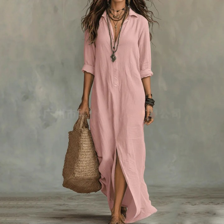 Calabria Linen Shirt Dress
