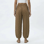Elara Linen-Blend Wide-Leg Pants
