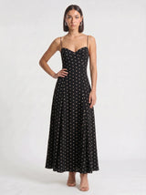 Nerina Polka Dot Maxi Dress