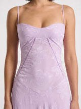 Annelise Satin Maxi Dress