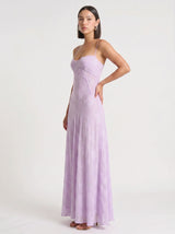 Annelise Satin Maxi Dress