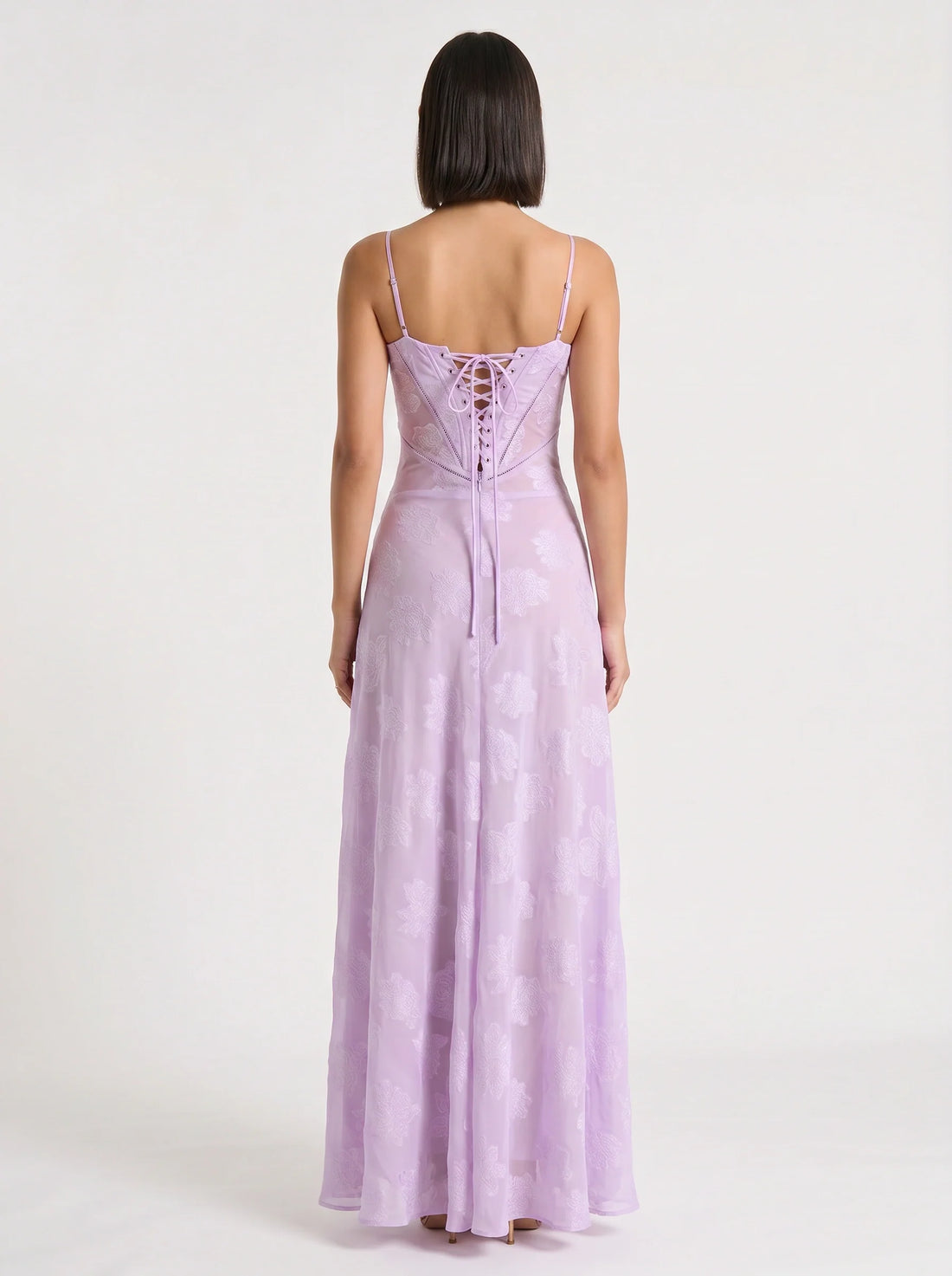 Annelise Satin Maxi Dress