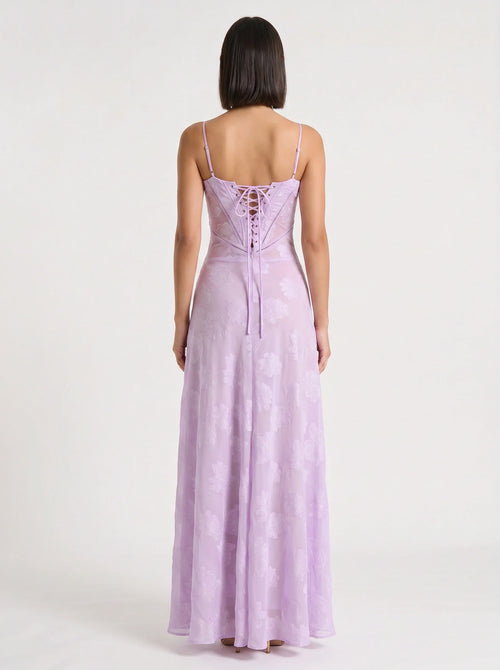 Annelise Satin Maxi Dress