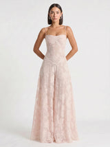 Annelise Satin Maxi Dress