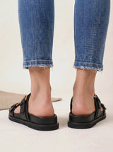 Marceau Double Buckle Slides
