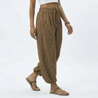 Elara Linen-Blend Wide-Leg Pants