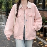 Apolline-Claire Colorblock Jacket - Pink