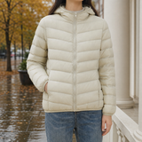 Charlize-Belle Hooded Jacket - Off White