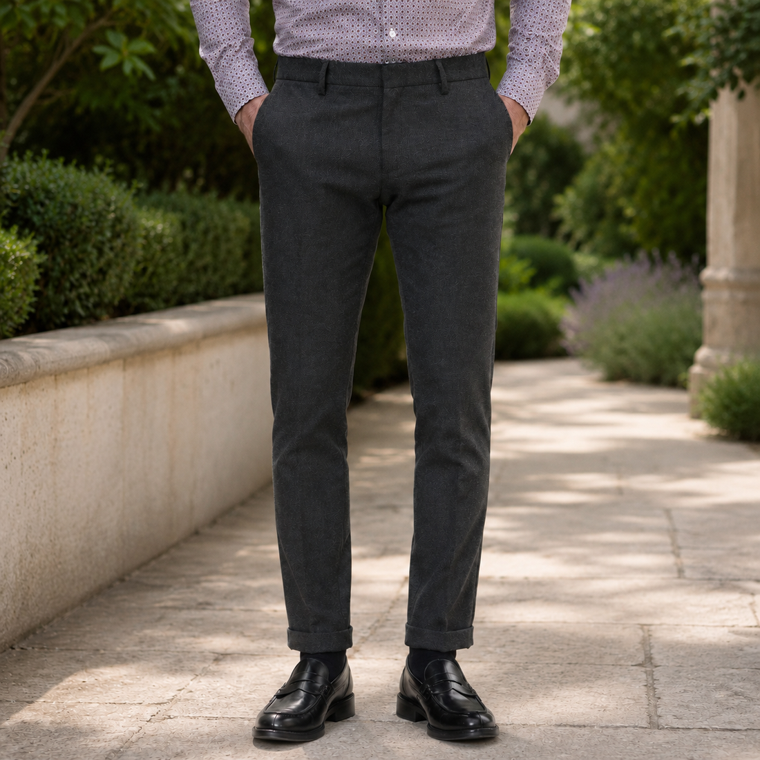 Sebastian Cuffed Pants - Antracite