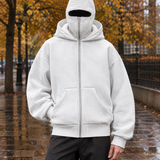 Philip-Cole Masked Jacket - White