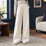 Evelina-Louise Wide Leg Pants - Rice White