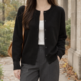 Leontine-Hope Cashmere Cardigan - Black