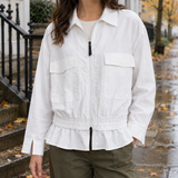 Stephanie-Belle Utility Jacket - Plain White