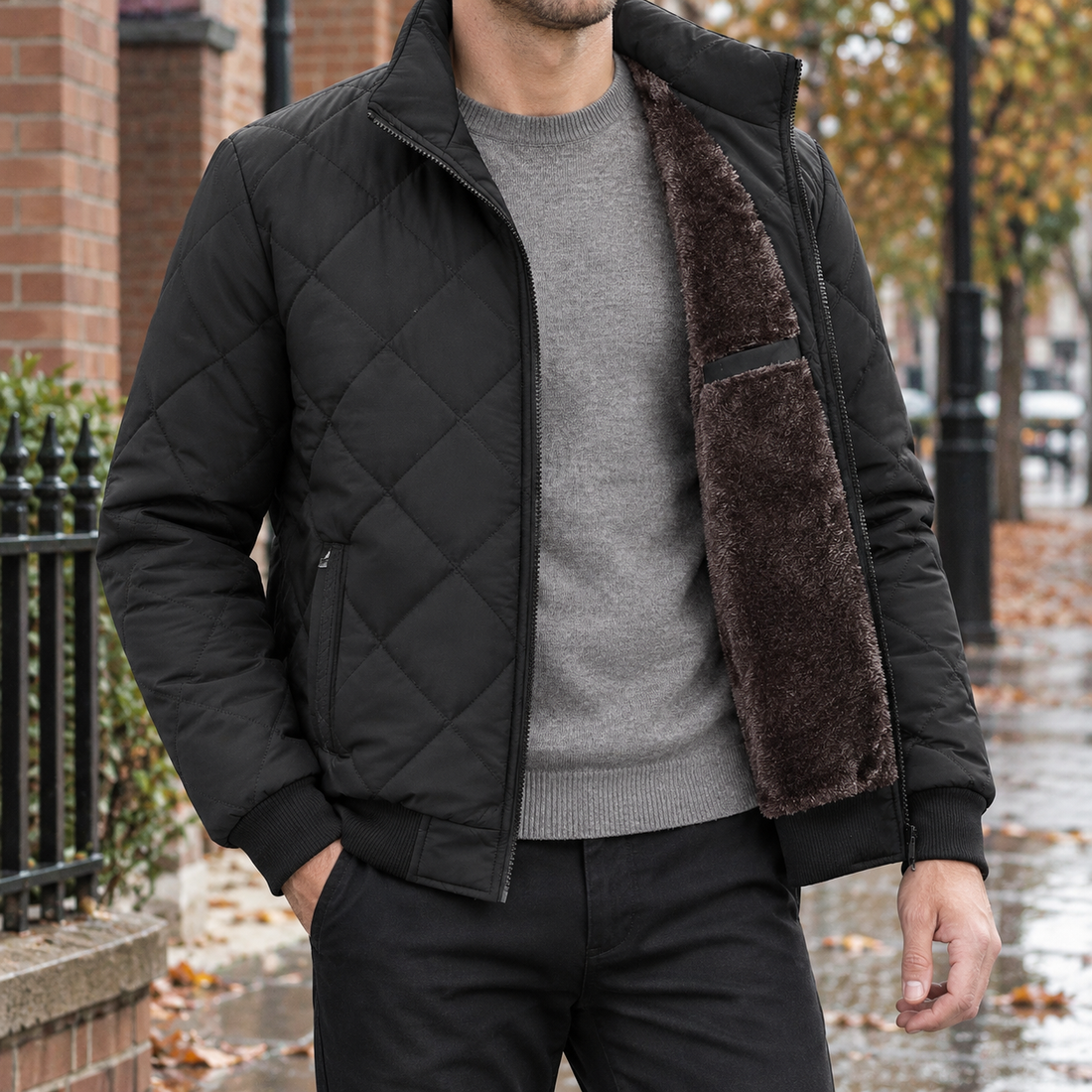 Arend-Flynn Quilted Jacket - Black