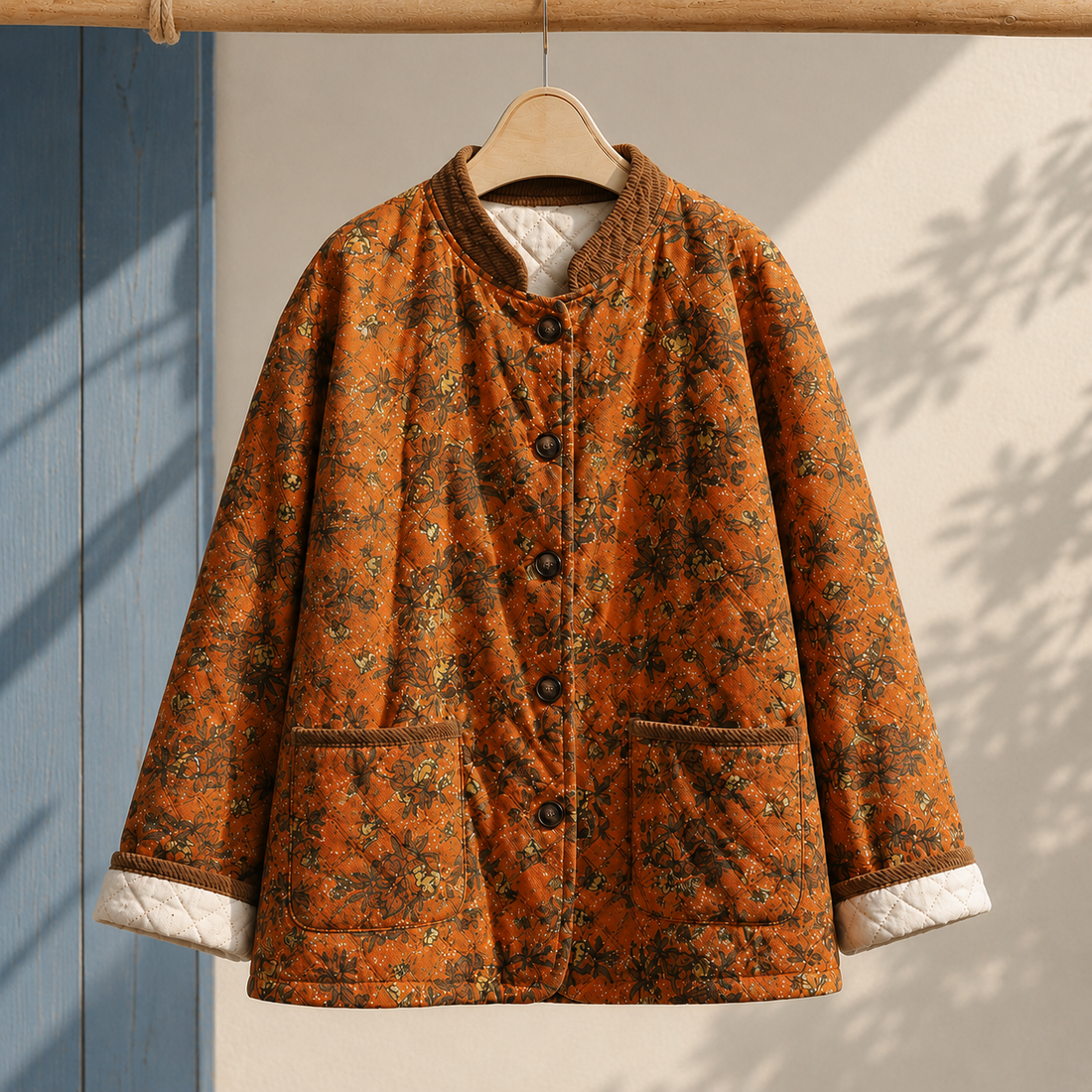 Violetta-Marie Floral Jacket - Orange