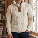 Carter-Lane Cable Knit Sweater - Cream